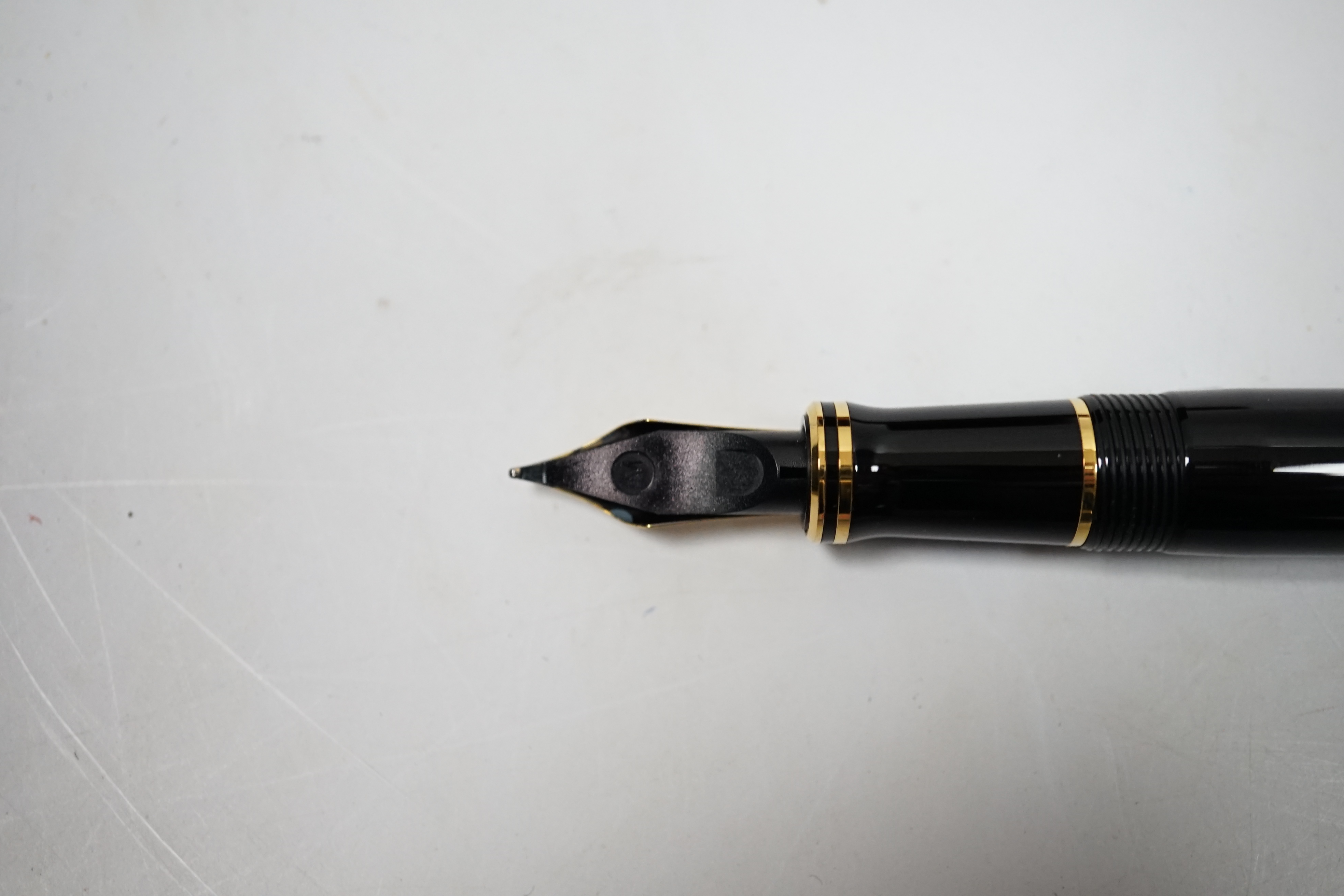 A Parker Duofold black centennial fountain pen for 'Memorial fund for Disaster Relief'